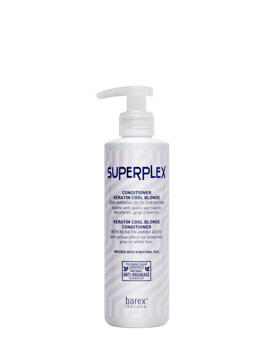 Superplex Conditioner Keratin Cool Blonde capelli biondi decolorati antigiallo Barex Italiana